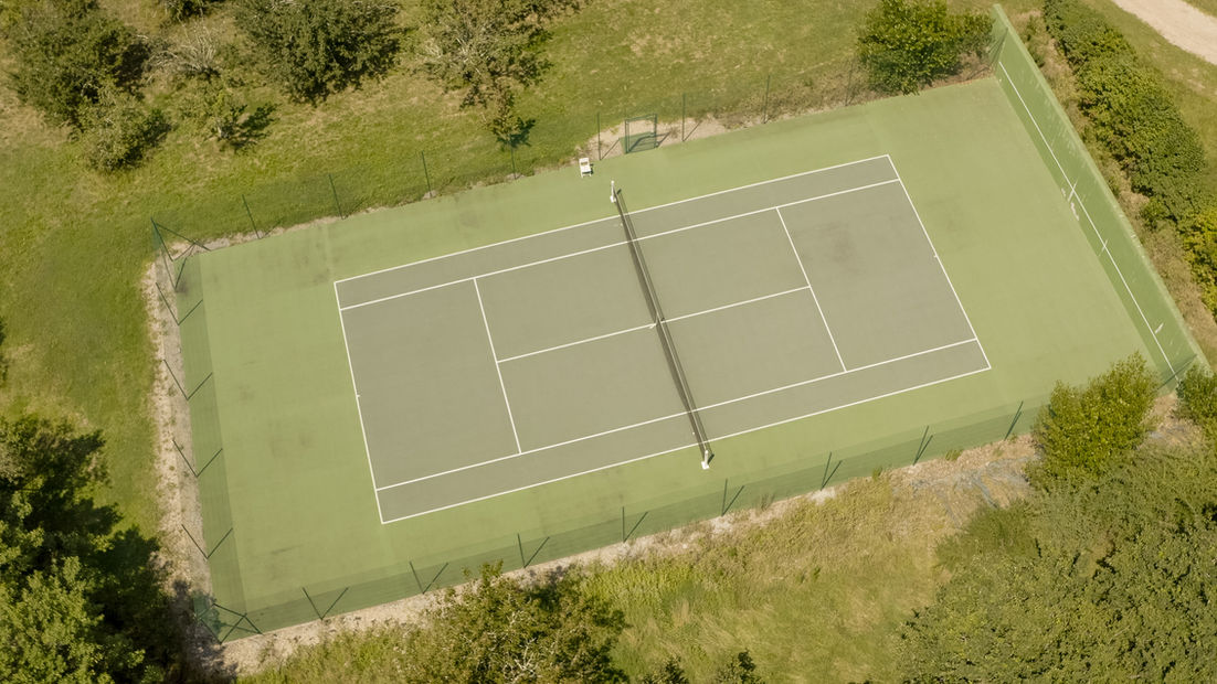 Aerial view of Les Cazettes estate